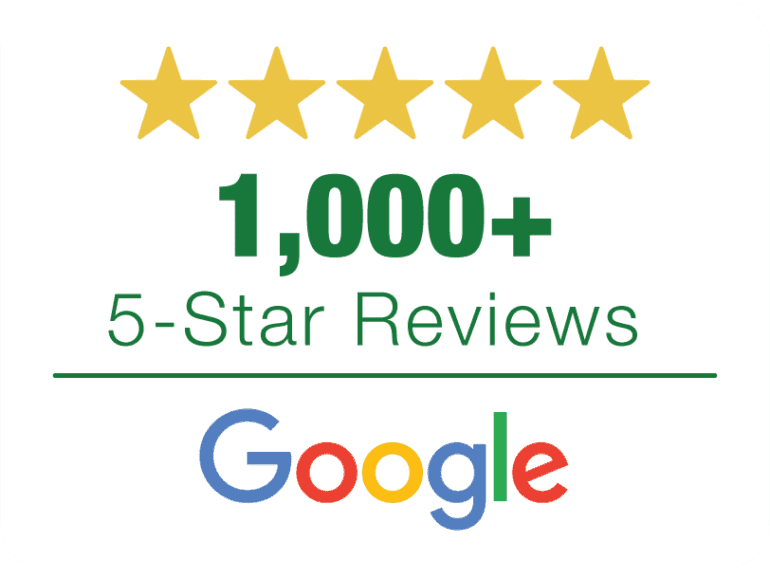 1,000 5 star Google Reviews